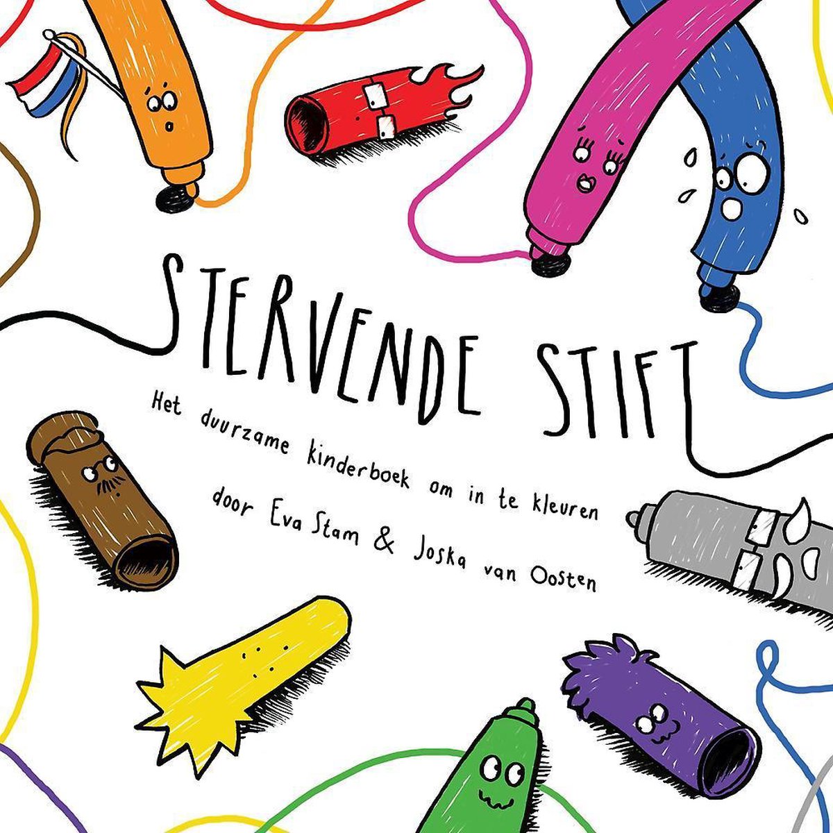 Stervende stift - Het duurzame kinderboek om in te kleuren