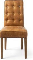 Rivièra Maison Cape Breton Dining Chair - Eetkamerstoel - Tan - Leer/Hout