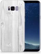 Samsung Galaxy S8 Plus TPU siliconen Hoesje Design White Wood