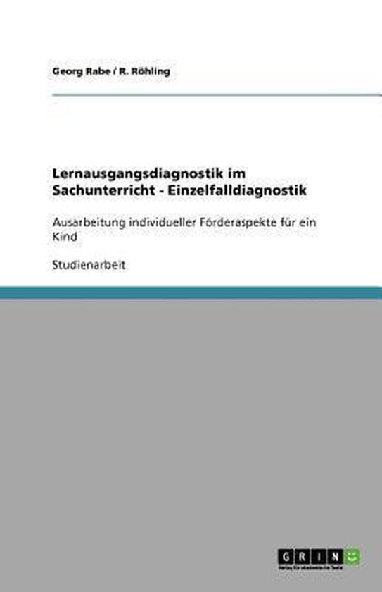 Lernausgangsdiagnostik im Sachunterricht - Einzelfalldiagnos ... - cover