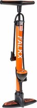 Falkx Fietspomp / Vloerpomp Aluminium met Drukmeter Oranje
