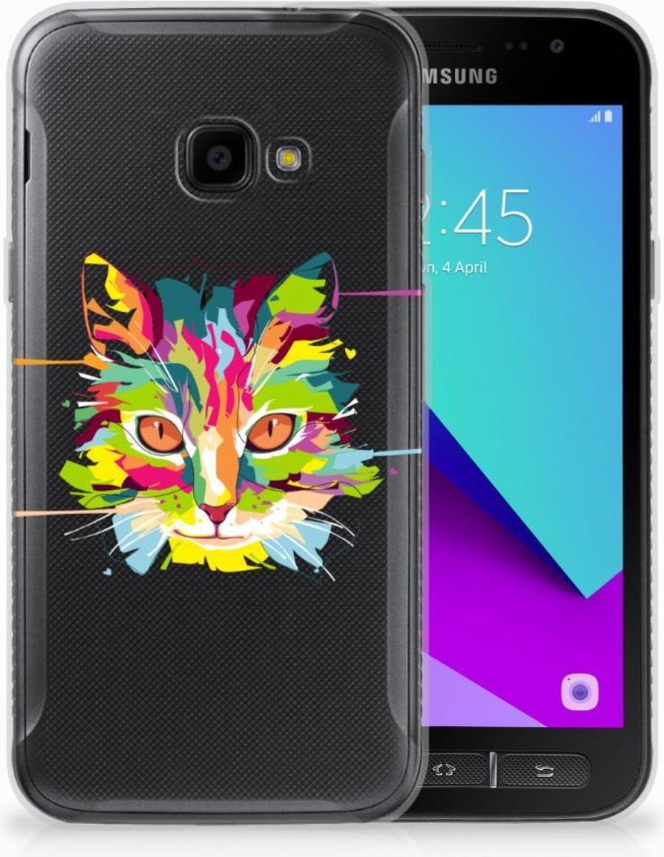 Samsung Galaxy Xcover 4 | Xcover 4s Telefoonhoesje met Naam Cat Color
