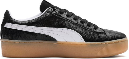 Puma Vikky Platform Sneakers - Maat 38.5 - Vrouwen - zwart/wit/bruin |  bol.com