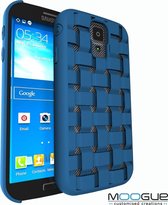 Samsung Galaxy S4 - 3D print hoesje - Blauw - Woven