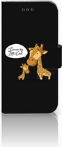 Geschikt voor Samsung Galaxy A3 2017 Uniek Bookcase Hoesje Giraffe