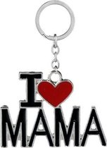 Moeder/Mama Sleutelhanger - Mom Key Chain - Moederdag - I Love Mama - Hartje