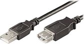 Ewent EC1014 USB-kabel 5 m USB 2.0 USB A Zwart