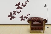 Muursticker - Vlinders - 58x81 - Zwart