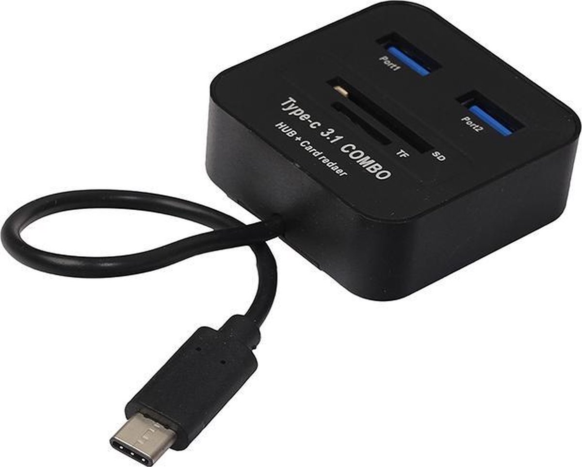 USB TYPE C (3.1) Hub & Multi Geheugenkaartlezer SD Kaartlezer - Kaart