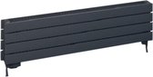 Design radiator horizontaal staal mat antraciet 29,2x120cm 1703 watt - Eastbrook Addington type 22