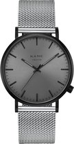 KANE Black Out Silver Mesh horloge  (39 mm) - Zilverkleurig