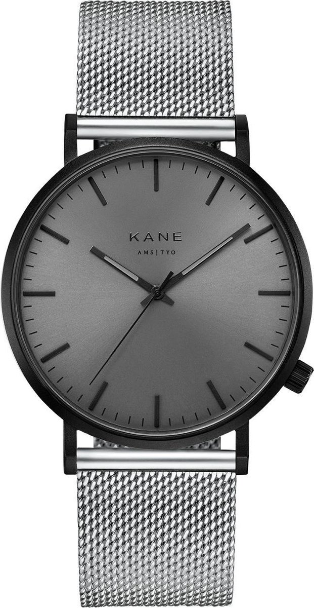 KANE Black Out Silver Mesh horloge (39 mm) - Zilverkleurig