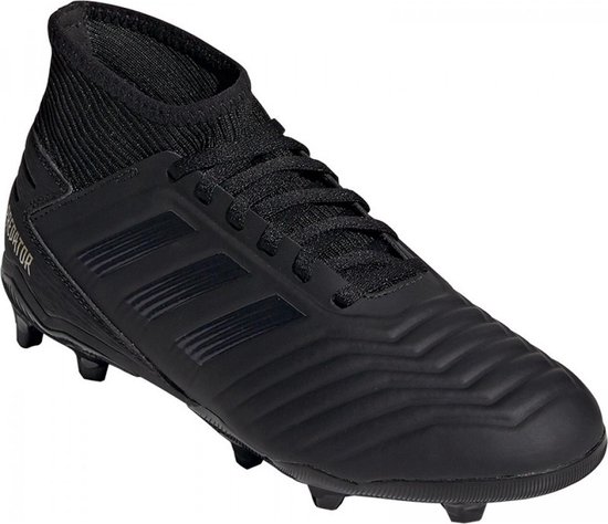 adidas Predator 19.3 FG Voetbalschoenen Kids - Black/Black/Black - Maat 36  | bol.com