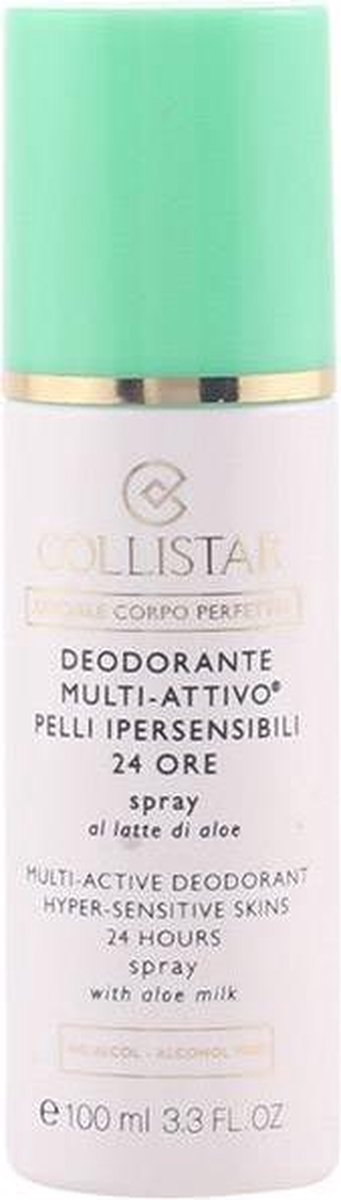 Collistar DEODORANTE MULTI-ATTIVO 24 ORE Spray pelli ipersensibili al latte  di aloe - no alcol 100 ml