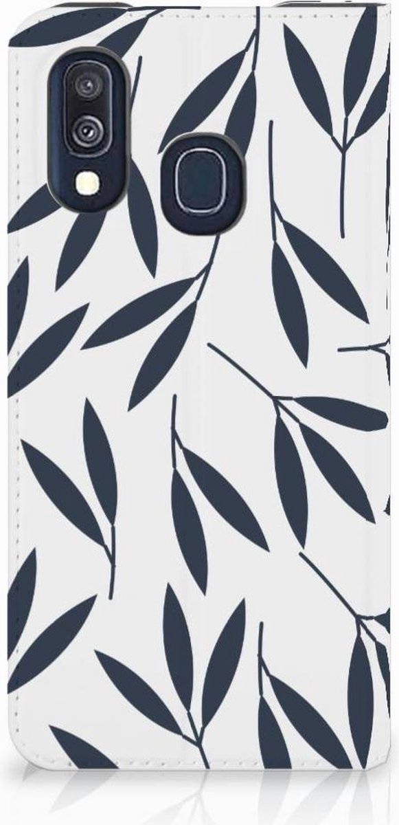 Samsung Galaxy A40 Smart Cover Leaves Blue
