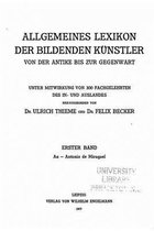 Allegemeines Lexikon Der Bildenden Kunstler