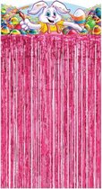 Fun & Feest Party Gadgets - Kattenstaart - 90x90 cm - Roze & Multicolor