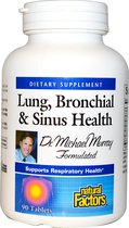 Natural Factors, Lung, Bronchial & Sinus Health, 90 tabletten