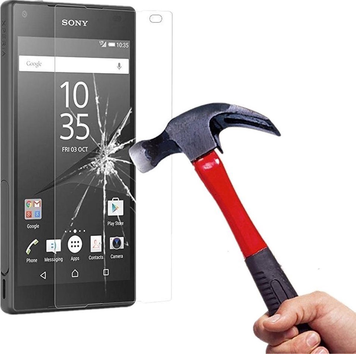 2 Stuks Pack Sony Xperia XA Ultra glazen Screen protector Tempered Glass 2.5D 9H (0.3mm)