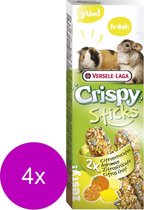 Versele-Laga Crispy Sticks Cavia&Chinchilla Citrus - Knaagdiersnack - 4 x 2x55 g