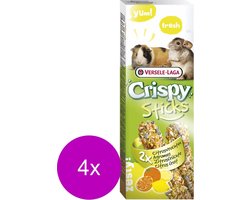 Versele-Laga Crispy Sticks Cavia&Chinchilla Citrus - Knaagdiersnack - 4 x 2x55 g