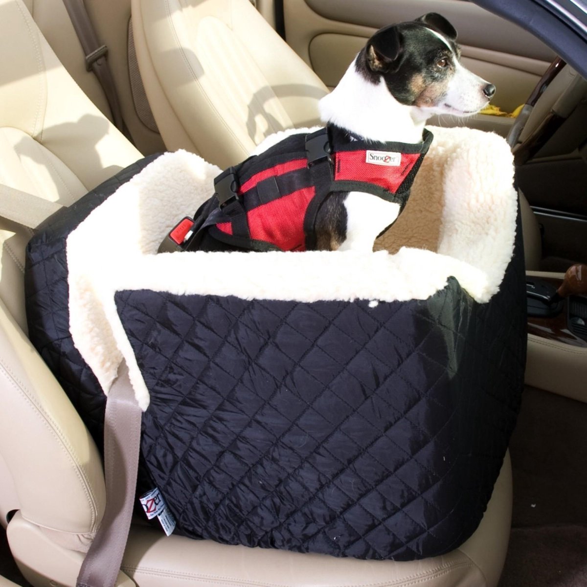 Snoozer Lookout - Autostoel - Autozitje voor honden - Small 48 x 38 x 43 cm  - Zwart -... | bol.com
