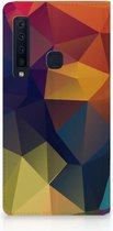 Geschikt voor Samsung Galaxy A9 (2018) Standcase Hoesje Design Polygon Color