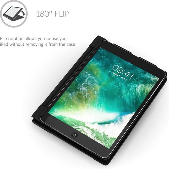 Snugg Apple iPad Mini backlit keyboard case zwart