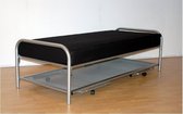 Dubbel Divan / Onderschuif bed Lengtegespannen spiraalbodem Silver 80x200