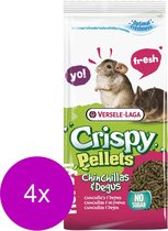 Versele-Laga Crispy Pellets Chinchilla&Degu - Chinchillavoer - 4 x 1 kg