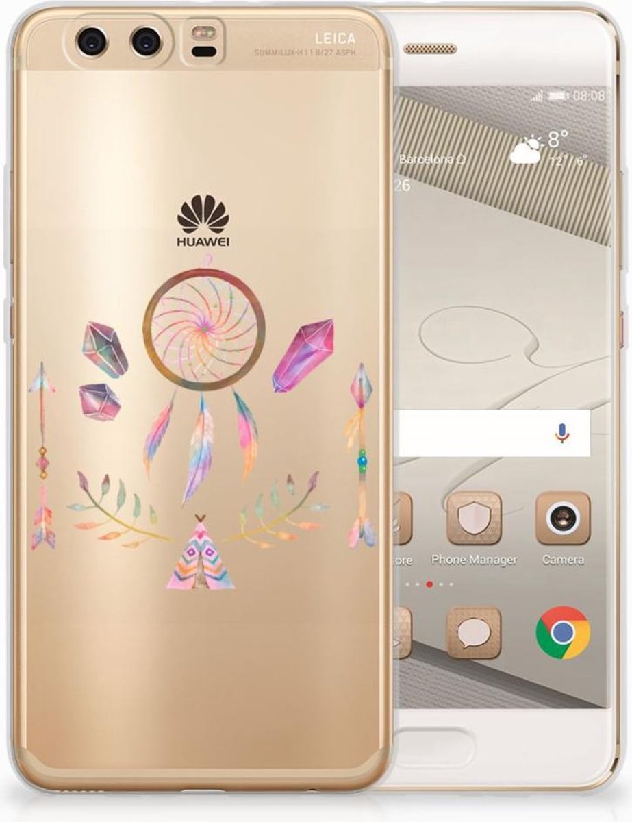 Huawei P10 Plus Telefoonhoesje met Naam Boho Dreamcatcher