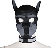 Banoch - Lindo Perrito gris Neoprene - honden masker puppy play grijs neopreen