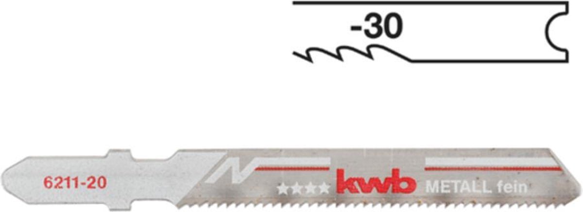 KWB Decoupeerzaagblad - Metaal Star Middel 6212-30