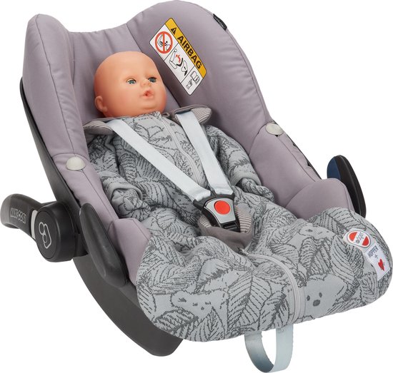Lodger Baby slaapzak - Hopper BotAnimal - Grijs - Lange mouw - 68/80