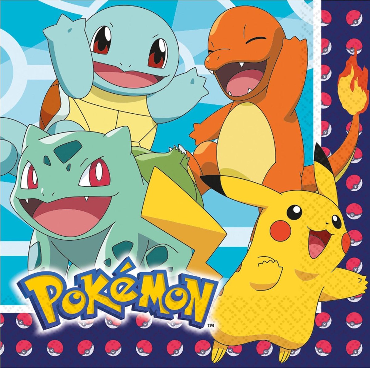 BIGIEMME SRL - 16 Pokemon servetten van papier
