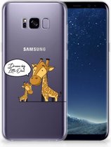 Coque Téléphone pour Samsung Galaxy S8 Plus PU Silicone Etui Bumper Gel Girafe