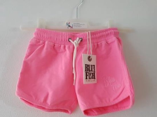 Blue Fish-meisjes-korte broek/sweat short-Tessa-kleur: neon roze-maat 134-140  | bol.com
