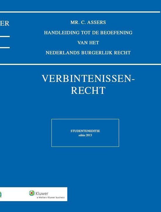 Asser serie 6 - Verbintenissenrecht 2013 - cover