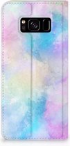 Bookcase Hoesje Geschikt voor Samsung S8 Watercolor Light