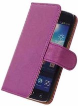 BestCases Lila Luxe Echt Lederen Booktype Hoesje Samsung Galaxy Note 3 N9000