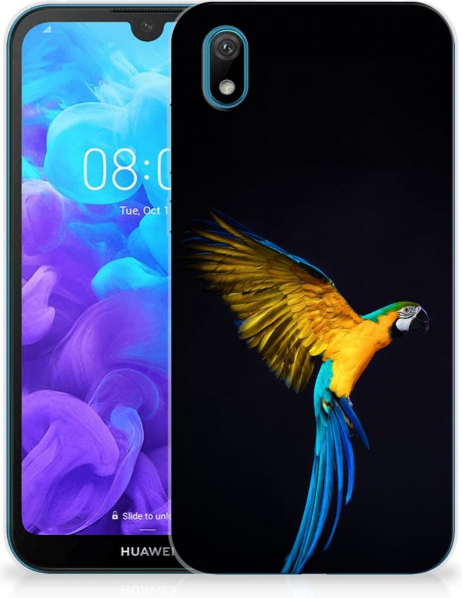 Huawei Y5 (2019) TPU Hoesje Papegaai