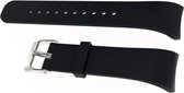 Siliconen Horloge Band Geschikt Voor Samsung Gear Fit 2 Pro - Armband / Polsband / Strap Bandje / Sportband - Zwart