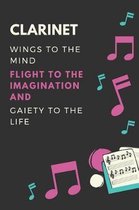 Clarinet Wings to the mind Flight to the imagination and Gaiety to the life