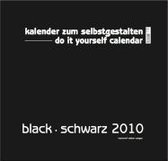 Black - Schwarz 2018 - Blanko Gross XL Format. Kalender zum Selbstgestalten