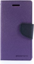 Samsung Galaxy Core 2 G355H Wallet Hoesje Paars/Donkerblauw