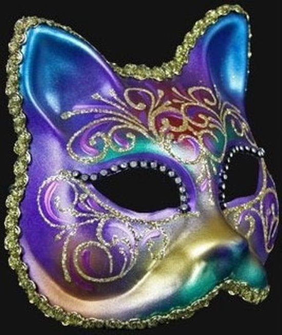 Peru Prestige scheuren Venetiaanse regenboog kat masker | bol.com