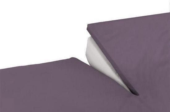 Topcover katoen 180 x 200 (21) purple BI-inkeping enkel (tot 8 cm) Nightkiss
