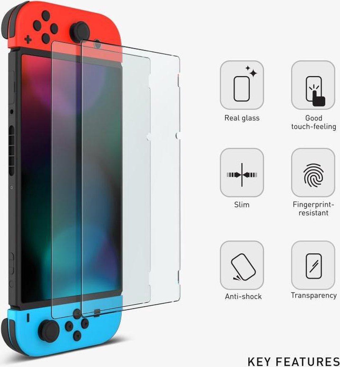 Screenprotector Tempered Glass ( Verhard Glas ) - Geschikt voor de Nintendo Switch
