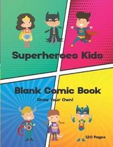 Superheroes Kids Blank Comic Book
