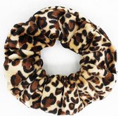 Scrunchie haarelastiek leopard – Velvet haarwokkel – Haarelastiek